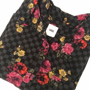 VANS FLORAL BUTTON UP | SIZE XL
